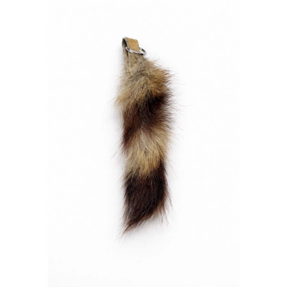 Real Fur Tail Keychain – Vintage Boho Y2K Bag Charm